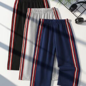 3-Piece Boys' Straight-Leg Casual Pants Set