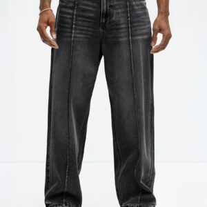 Men's Loose Straight-Leg Denim Jeans